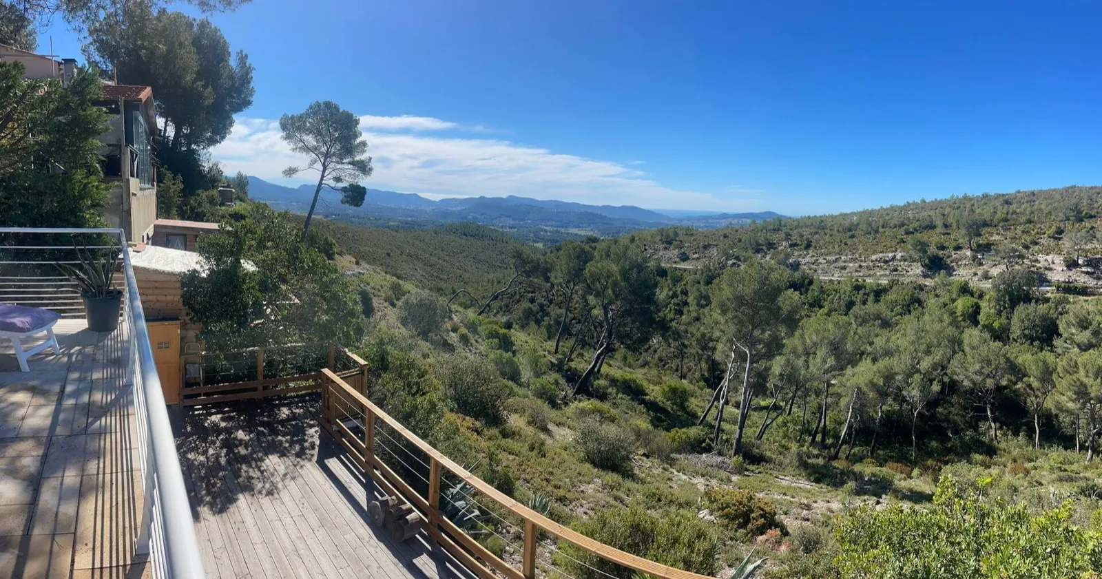 Vue panoramique depuis le chalet